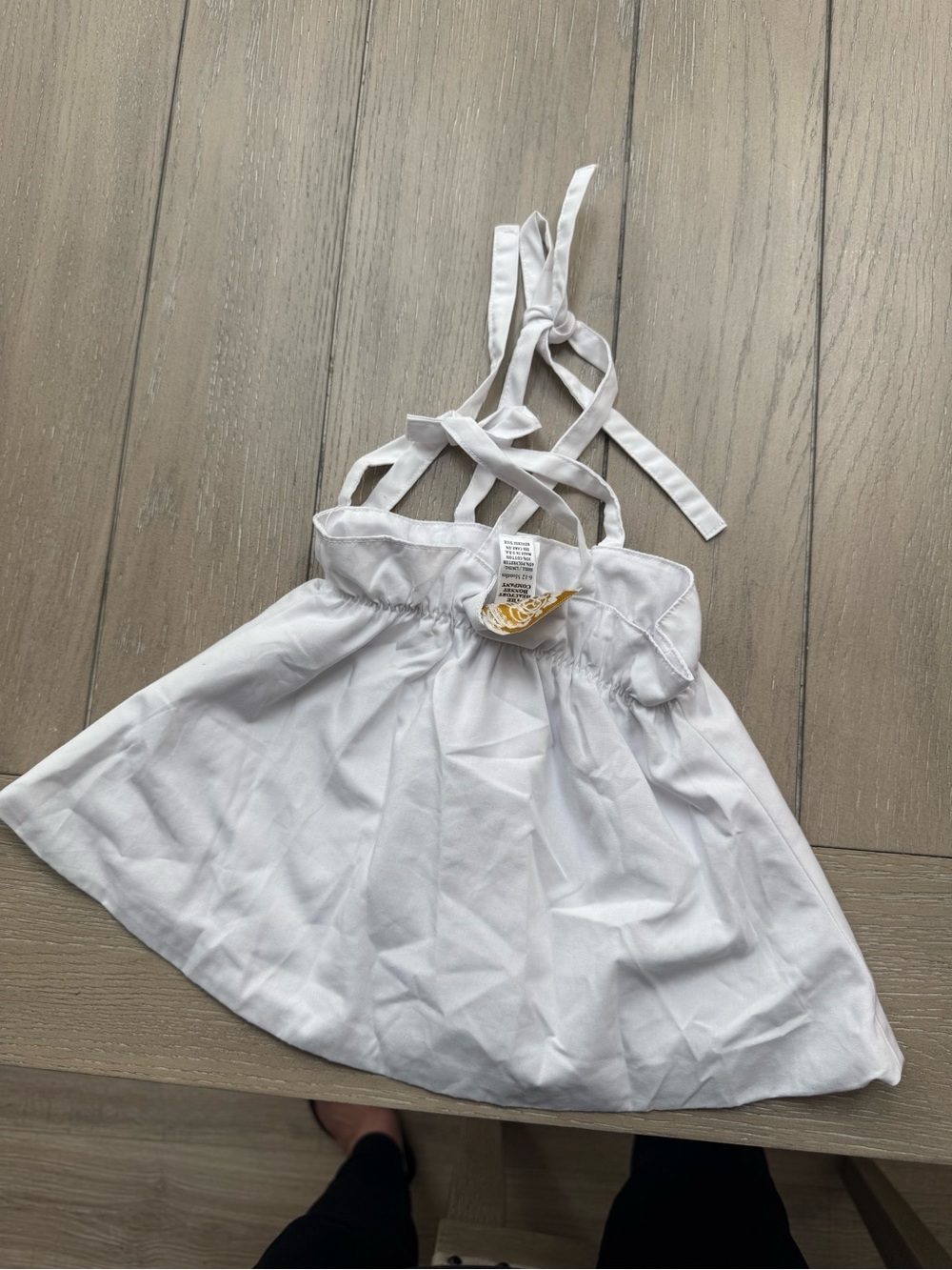 The Beaufort Bonnet Company White tie strap Top for Kids